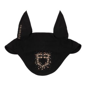 Bonnet Anti-Mouches en Coton Technique – Logo Strass – Equestro