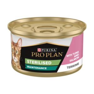 PRO PLAN STERILISED MAINTENANCE, au Thon et au Saumon 85G