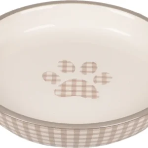 GAMELLE CERAMIQUE MYLO ROND BEIGE BLANC