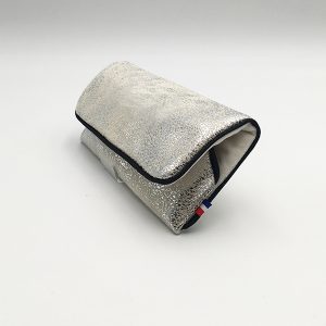Etui à lunettes Simili Cuir Argent