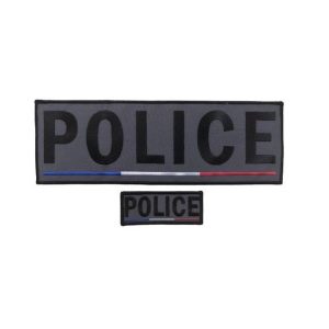 Set patch Police Gilet Pare Balle basse visibilité