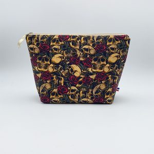 Trousse de toilette Fidji Skull N’ Roses Gold